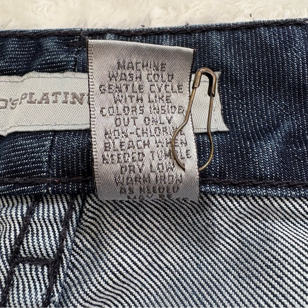 Chico’s Platinum Denim Bootcut Jeans High Rise Dark Wash 1.5 Short - Picture 4 of 11